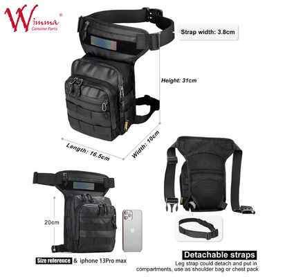 Túi chân xe máy Thẻ cưỡi xe máy đa chức năng 900D Polyester