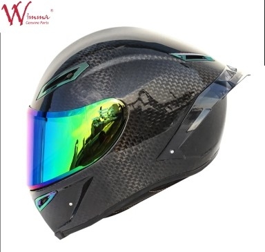 Full Face Motorcycle Helmet Retro Carbon Fiber Ventilation tuyệt vời thoải mái và phù hợp