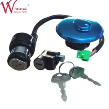 GN125 2 chìa khóa Khóa ghế bơm nhiên liệu Khóa đầy đủ Khóa thiết lập Chuyển đổi bắt lửa cho Suzuki GN125 GN125H 1982-2001