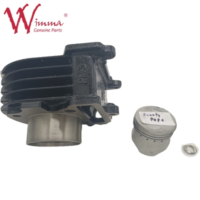 Motorcycle Cylinder Kit Engine Block TVS SCCOTY PEP+ Hợp kim nhôm Màu đen