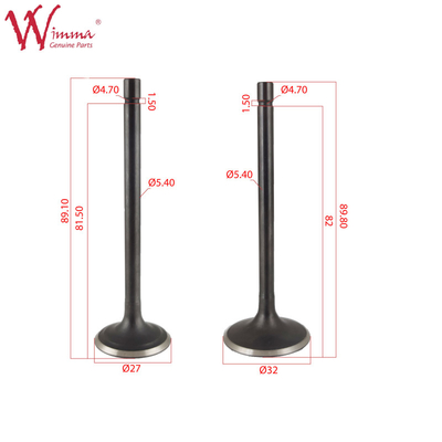 Ventil hút và xả Các bộ phận xe máy Ventil động cơ Chất liệu thép không gỉ chất lượng tốt CG200