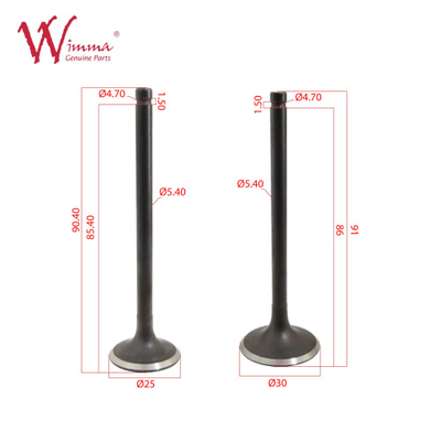 Các bộ phận xe máy đầu vào và van xả động cơ CB125 hiệu suất cao