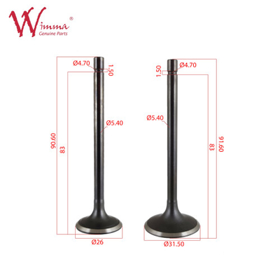 Máy phun động cơ xe máy đầu vào và ống xả kiểm soát van TX150GY chất lượng cao