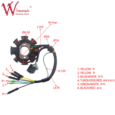 Magnetic Stator Coil Bộ phận điện xe máy SKR200S Wimma chất lượng cao