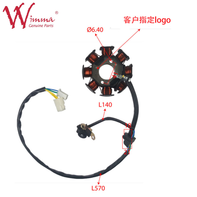 Xe máy Magnetic Stator Coil Stator Comp GD115 Thép đồng hoàn chỉnh